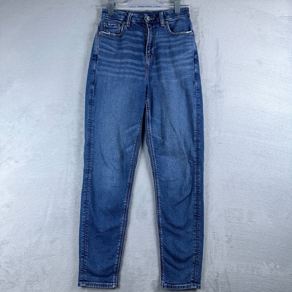American Eagle Outfitters Jeans Women's Size 0 Tapered Skinny Leg Stretch Blue